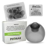 Phonak Vented 4.0 Dome Large (0.43 inch=11mm) 10 Domes, Genuine OEM Switzerland Replacement by Sonova, Hearing Aid Domes for Pho