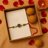 Shalinindia Premium Designer Green Peacock Rakhi For Brother Rakhi Thread, Rakhi Bracelet, Traditional Raksha Bandhan Gift For,Nylon,Multicolor