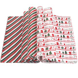 200 Pieces Christmas Wax Paper Sheets Christmas Food Basket Liners Sandwich Food Picnic Wrapping Paper Xmas Greaseproof Wrapping