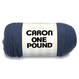 Caron One Pound Solids Yarn, 16oz, Gauge 4 Medium, 100% Acrylic Cape Cod Blue For Crochet, Knitting & Crafting ( 1 Piece )