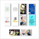 woopme Busy Reading Books Bookmark Magnet with Quotes Book Lovers Gift Magnetic Page Clips Students Readers Folding Magnetic Boo