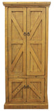 American Heartland Rustic Double Door Pantry, Rustic Yellow
