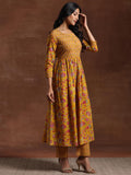 Libas Women'S Cotton Kurta Set (27394_Yellow Yellow L