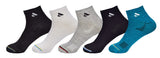 Sjeware Men Polyester Solid Ankle Length1 Socks 5 Pack, Multicolour
