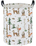 Sanjiaofen Kids Laundry Hamper,Animal Laundry Basket Collapsible Woodland Storage Baskets for Home Decor,Office,Home Organizer,(