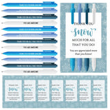 Sayglossy 75 Pcs Winter Snowflake Ballpoint Pens Gifts Bulk Christmas Employee Appreciation Gifts Inspirational Pens with Thank 