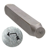The Beadsmith Steel Design Stamp Metal Elements 6mm Broken Arrow 2.25 length with 0.25 stamp base Make Custom Jewe