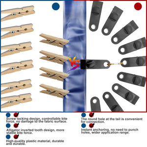10pcs Tarp Clips, Tarp Clamps, Tarp Clips Thumb, Tarp Clips Heavy Duty Lock Grip, Plastic Tent Clips Clamps, Poly Tarpaulin Clip