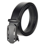 Usl Auto Lock Grip Leather Black Leather Belt For Men Formal Gifting Gift Set (Free Size, Dark Black72)