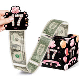 17th Birthday Surprise Gift Box, Happy Birthday Money Gift Boxes for Cash, 17th Birthday Gifts for Boys Girls, 17th Birthday Par