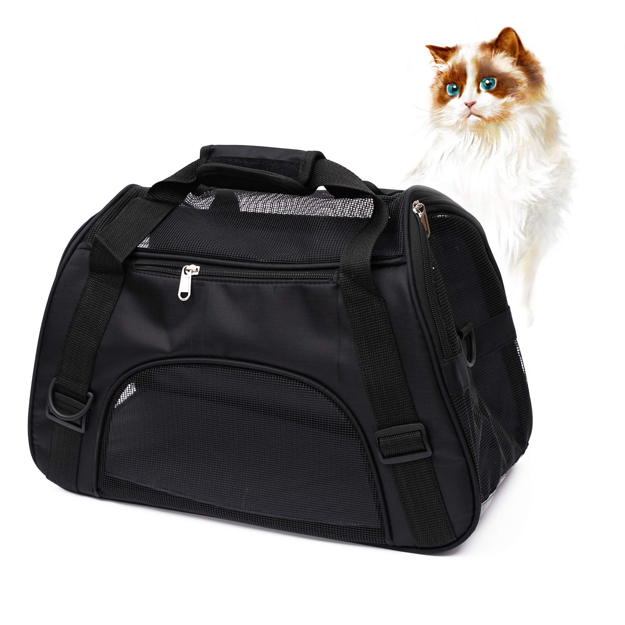 Muchl Cat Carrier Pet Travel Carrier For Cats Dogs Puppy Small Animals Comfort Portable Foldable Pet Bag Soft-Sided Pet Carrier 