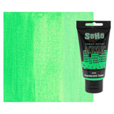 Soho Urban Artist Heavy Body Acrylic Paint - 75 ml Tube - Fluorescent Green - Thick, Rich Color, Excellent Coverage, Professiona