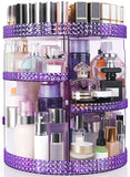 HEMTROY 360 Degree Rotating Makeup Organizer, Extra Large Capacity Cosmetics Organizer, Removable 7 Layers Skincare Organizers, 