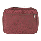 White Dove Designs 254399 Bible Cover Love the Lord Jacquard Burgundy 2XL