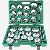 JAMTON 31PCS Oil Filter Wrench Set, Stainless Steel Oil Filter Cap Socket, 1/2 Drive 27mm 32mm 36mm 64mm-101mm Oil Filter Remova