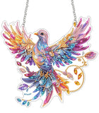 SKRYUIE Hanging Diamond Art Kits for Adults Bird, DIY Window Pendant Diamond Painting Kit Sun Catcher, Special Shaped Crystal Ac