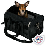 Sherpa Original Deluxe Travel Pet Carrier, Airline Approved & Guaranteed On Board - Black, Small