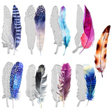9 Pieces Feather Cutting Dies Feather Embossing Stencil Scrapbooking Steel Craft Metal Cutting Dies For Album Photo Paper Card M