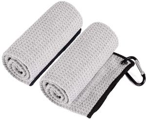 Favritt Golf Towel for Golf Bag with Clip and Accessories Set Golf Cleaning Brush Golf Club Cleaner Golf Gift for Men ,Women, Ch