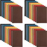 Yahenda 36 Pcs Spiral Notebook Bulk A5 Journal Lined 8.3 x 5.5 Writing Composition Paper Small Notepad Subject Notebook for 