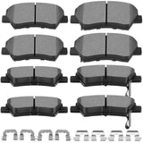 Ceramic Brake Pads Kits,SCITOO 8pcs Brakes Pads Set fit for 2011-2016 for Hyundai Elantra,2013 for Hyundai Elantra Coupe,2013-20