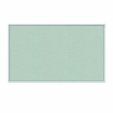 Ghent Silver Vinyl Bulletin Board, 4.5 x 6.5, Aluminum Frame, Made in the USA