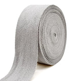 ZHFMLY 1.5 Inch Light Gray Herringbone Webbing - 12 Yards Cotton Twill Tape Ribbon for Sewing, Binding Trim, DIY Crafts, Gift Wr