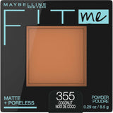 Maybelline Fit Me Matte + Poreless Pressed Face Powder Makeup & Setting Powder Coconut 1 Count -Like New