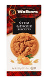 Walkers Stem Ginger Biscuits, 5.3-Ounce Boxes (Pack of 12)