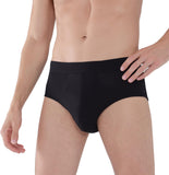 AIRCUTE Men Urinary Incontinence Underwear Washable Super Absorbency Briefs for Bladder Leaks 160ML 1 Pack (2X-Large, Black)