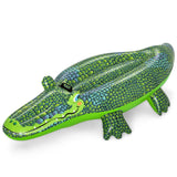 H2O GO Buddy Croc Ride-On - Inflatable Crocodile, 60 x 28 - Bestway, Kids Pool Accessory, Water Float, Heavy Duty Handles, Easy 