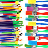 Paint Brush Set, All Purpose Paint Brushes For Acrylic Painting, Easy To Clean And Hold, Round And Flat Kids Paint Brushes, Grea