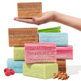 Australian Botanical Soap 8-Pack Variety Bar Soap Set, 6.6 oz Each (8 Bars) - 2 Each: Sandalwood, Sea Salt, Goats Milk Raspberry