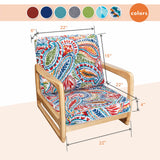 JMGBird Outdoor Cushion Tufted Pillow, Deep Seat Outdoor Chair Cushion Set 22x22 Patio Cushions for Outdoor Furniture