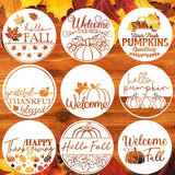 Fall Stencils for Painting on Wood 12Happy Thanksgiving Stencil Hello Pumpkin Autumn Stencils for Painting on Porch Wall Fab
