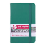 Talens Japan T9314-331M 452140 Art Creation Sketchbook, Drawing Notebook, 3.5 x 5.5 inches (9 x 14 cm), Forest Green