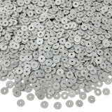 5000pcs Light Gray Clay Beads Polymer Clay Heishi Flat Round Spacer Beads for Bracelets Earring Necklace Making DIY Handmade Cra