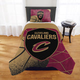 NORTHWEST Cleveland Cavaliers Officially Licensed NBA Comforter Set - Full/Queen & Twin/Twin XL - Soft Bedding with Team Logo & 