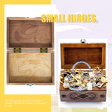 100 Pieces Small Hinges for Wooden Box Bronze Mini Hinges Tiny Hinge for Jewelry Box, Mini Cabinet and Crafts