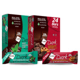 NuGo Dark Variety - Chocolate Pretzel 12 Bars & Mint Chocolate Chip 12 Bars, 12-13g Protein, Vegan, Gluten Free, Non-GMO, Kosher
