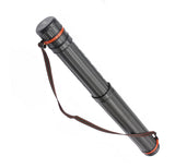 Black Plastic 17.5x 2.5Diameter Telescoping Document and Poster Storage Transit Tube w/Nylon Carrying Strap (1 Pack)