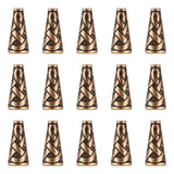 Elecrelive 20Pcs Tibetan Style Metal Bead Cone Caps Antique Bronze Bead End Spacers for Beaded Tassel Earrings Pendant Neckalce 