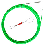 Aewio 15m Fishing Tape Electrical Wire Threader Wire Puller for Pulling Wire Line (15m Green Diameter 4.5mm)