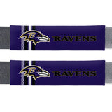 Fremont Die NFL Baltimore Ravens Rally Seat Belt Pads, Universal Fit, Universal Fit, Team Colors