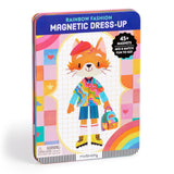 Mudpuppy Rainbow Fashion - Magnetic Dress Up Game with Illustrated Rainbow Scenes Including 2 Furry Characters and Over 40 Mix a