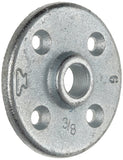 Anvil 8700164208, Malleable Iron Pipe Fitting, Floor Flange, 3/8 NPT Female, Galvanized Finish