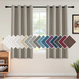 H.Versailtex Linen Blackout Curtain 54 Inches Long For Bedroom/Living Room Thermal Insulated Grommet Linen Look Curtain Drapes Primitive Textured Burlap Effect Window Drapes 1 Panel - Heather Taupe -Like New
