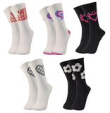 Trazo WomenS Calf Length Designer Knitted Multicolor, MultiPurpose Socks | Socks For Women (Pack Of 5)