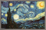 Trends International The Starry Night by Vincent van Gogh Wall Poster, 22.375 x 34, Barnwood Framed Version