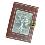 Decorworks Handmade Paper Note Book | Artist sketchbook, scrapbook, drawing book (7x5, Treeoflife)